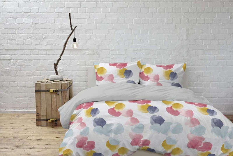 Italian Bed Linen “ Watercolor” Duvet Cover Set, WT02, Double