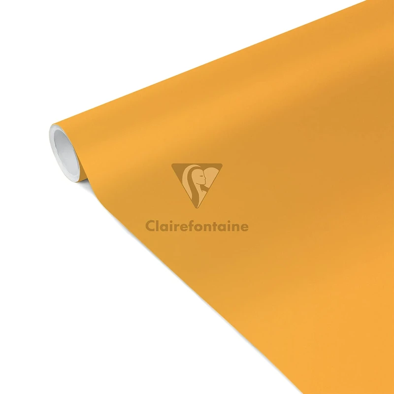 Clairefontaine - Ref 95803C - Tiny Rolls Wrapping Paper (Single Roll) - 35cm Width x 5m Length, 80gsm Poster Paper, Solid Colour - Assorted Bright Colours