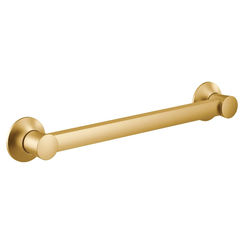 Moen YG0324BG Flara 24-Inch Designer Grab Bar, Brushed Gold, 24 Inch