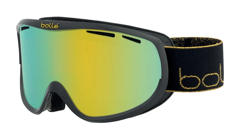 bollé - Sierra, Black Gold Shiny, Sunshine Cat 3, Small-Medium, Snow Goggles, Feminine, Adult