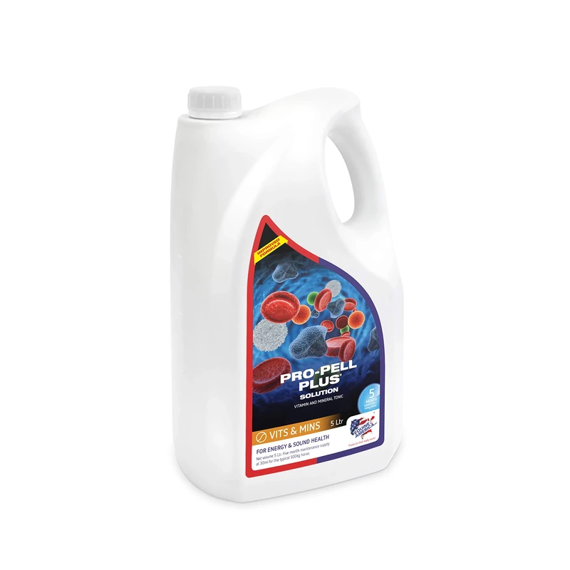 Equine America Pro-Pell Plus | Premium Ready To Use Horse & Pony Supplement | For Energy & Sound Health, 5 Litre