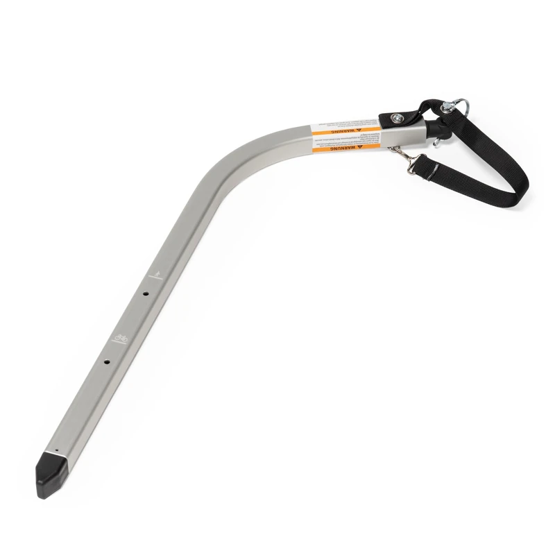 Burley Tow Bar Assembly, Silver, Quick Receiver for Single Trailers