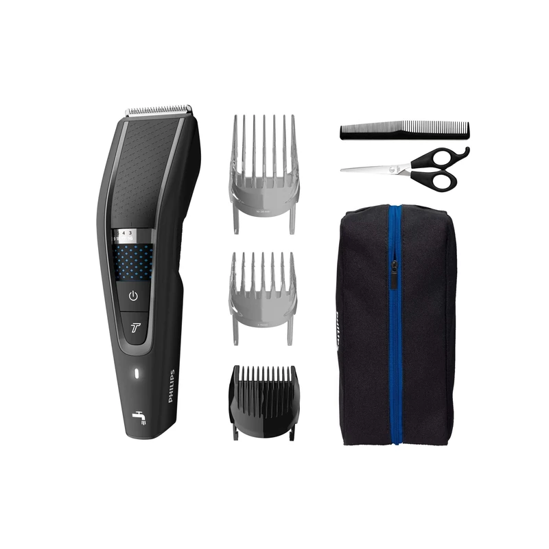 Philips Series 5000 Hair and Beard Trimmer with Soft Case and Barber Kit (Model HC5632/15)