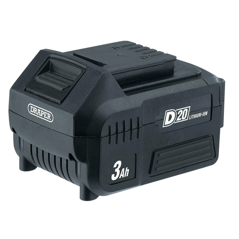 Draper 00649 D20 20V Lithium Battery (3.0Ah), Black