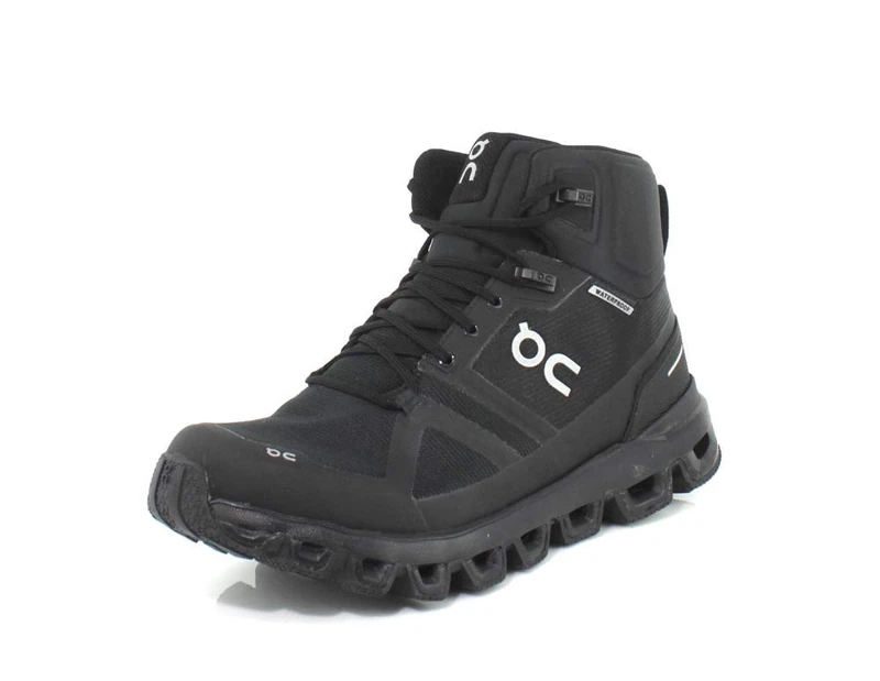 On Cloudrock Waterproof Women's Hiking Shoes - All Black UK 6
