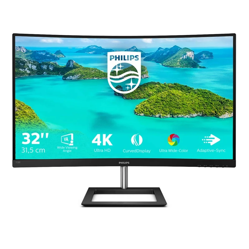 Philips 328E1CA 32" Curved 4K Monitor - 3840x2160, VA, 60Hz, Speakers