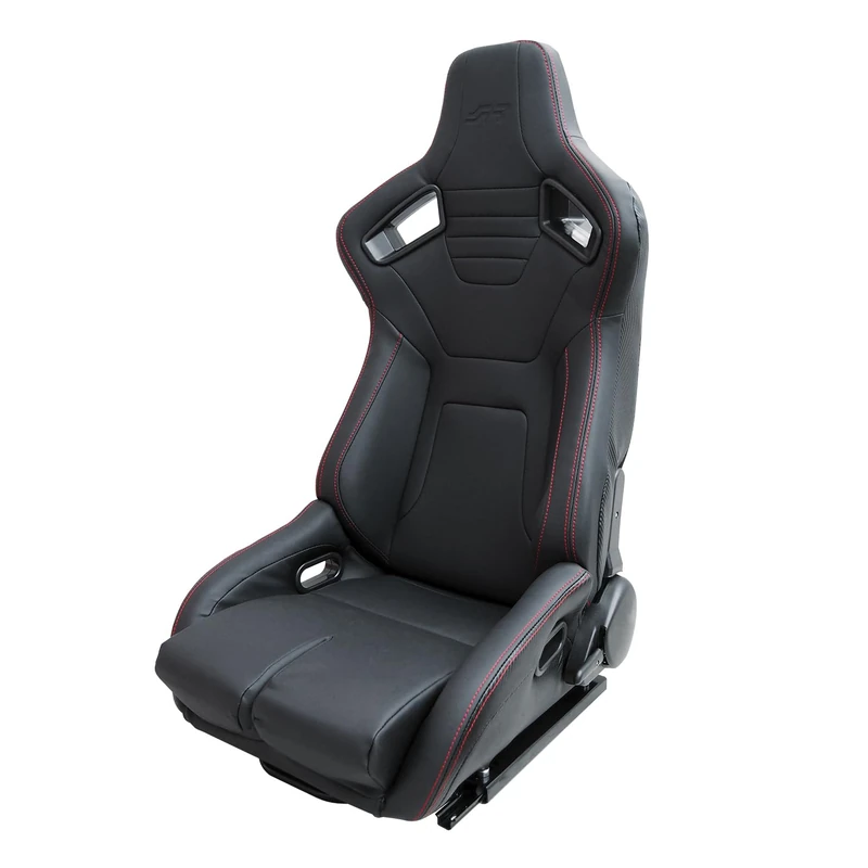 SIMONI RACING SRS/11 Emerson Sport Seat Recliner in Eco-Leather, Black and Carbon Look - Image 1
