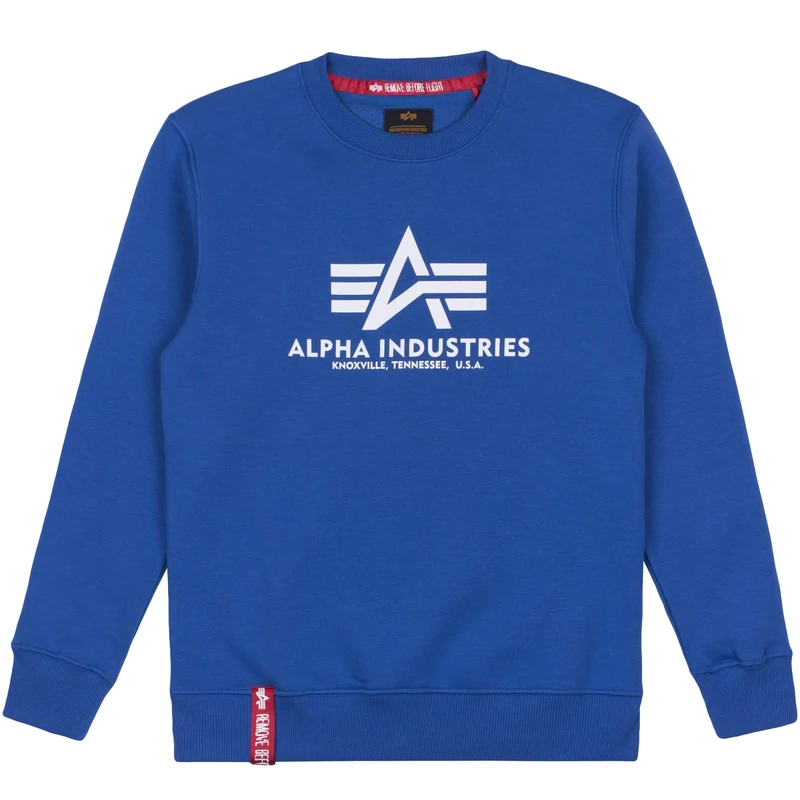 Alpha Industries Men's Basic Sweater, Nautical Blue, XL
