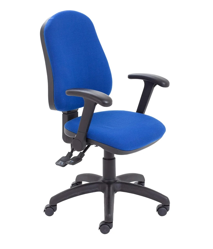 Office Hippo High Back Desk Chair, Ergonomic Home & Office Chair With Height Adjustable Seat , Backrest & Flip Up Arms, Lumbar Support For Extra Comfort, Computer Chair - Royal Blue
