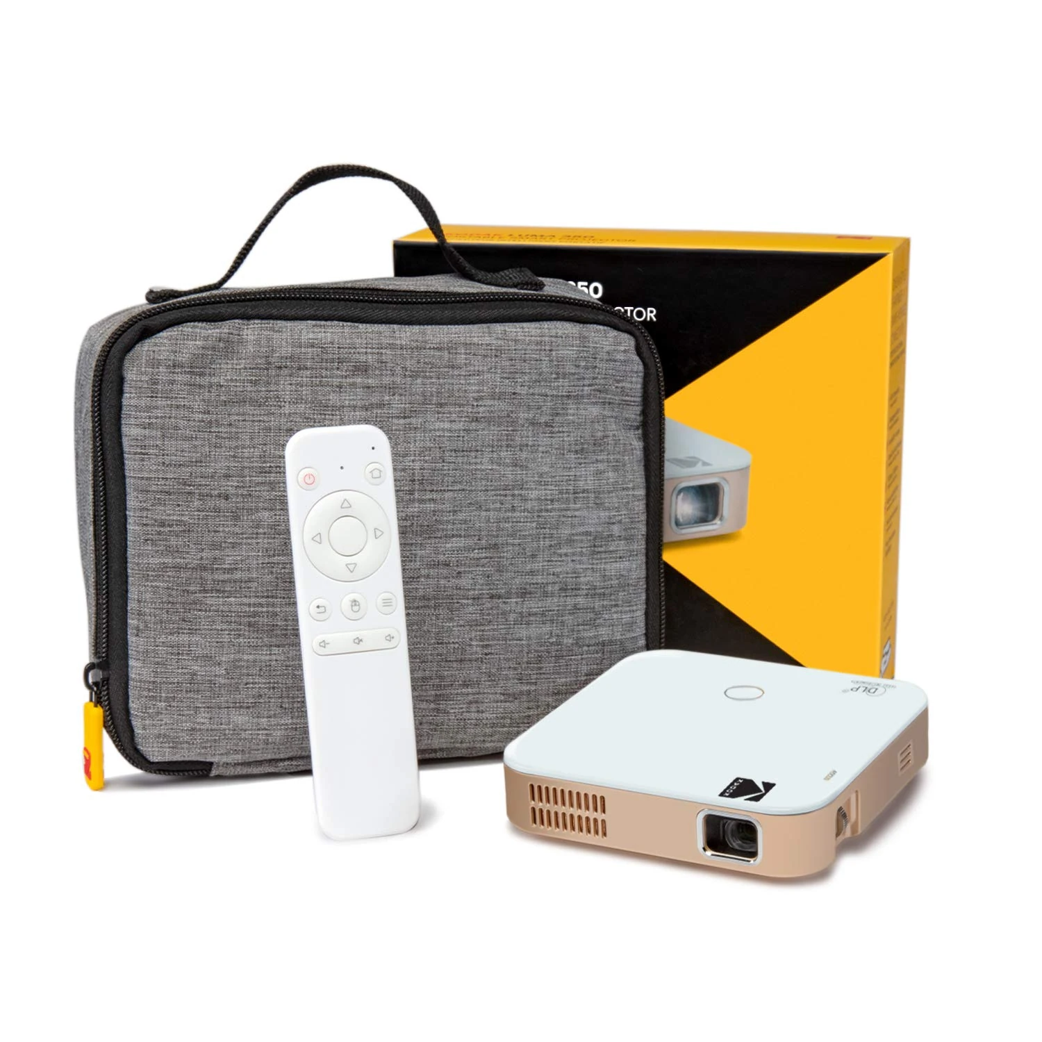 KODAK Luma 350 Portable Smart Projector | Powerful 4K Compatible Ultra HD Rechargeable Video Projector Android 6.0 with Soft Case