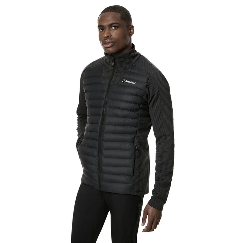 Berghaus Men's Hottar Hybrid Synthetic Insulated Jacket | Extra Warm | Lightweight Design, Black, XS - Image 1