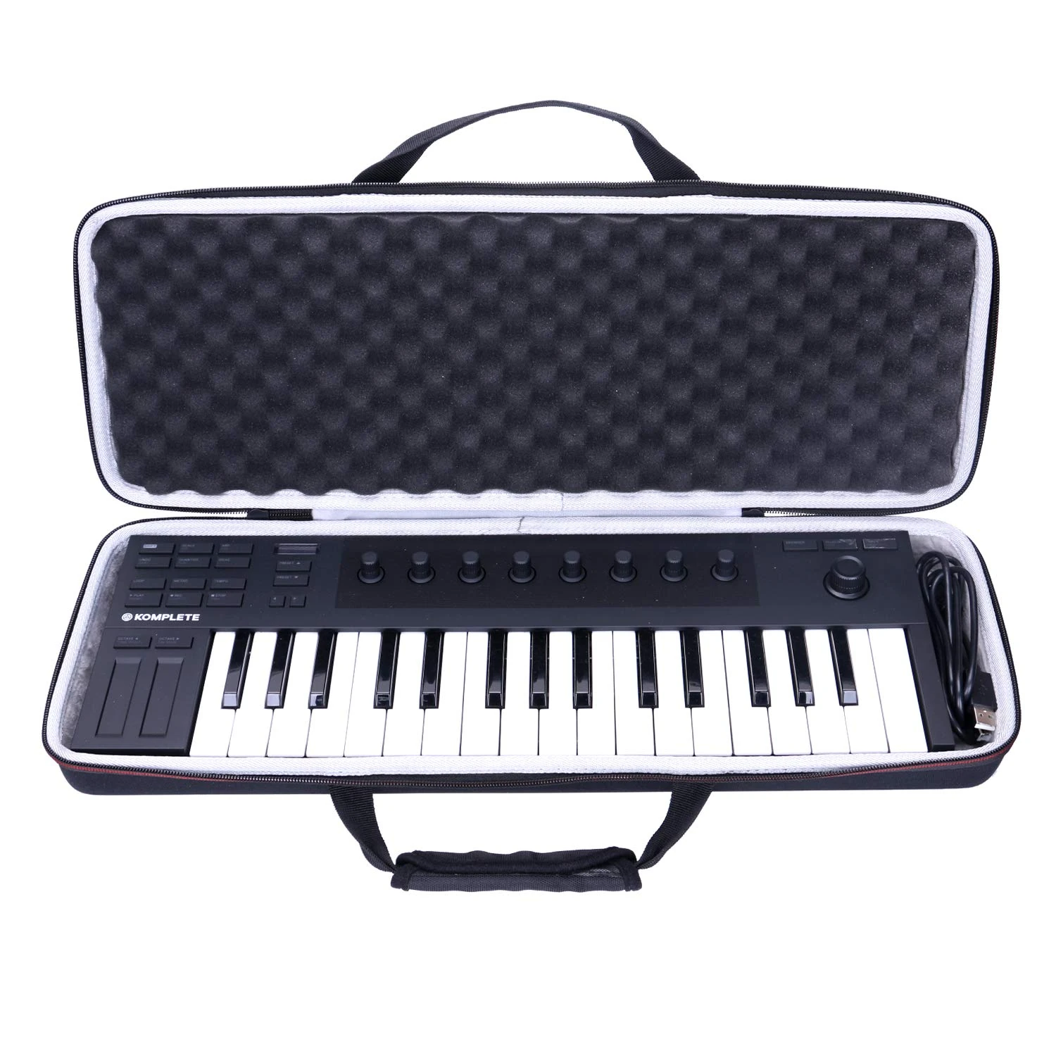 LTGEM EVA Hard Case for Native Instruments Komplete Kontrol M32 Controller Keyboard-Travel Protective Carrying Storage Bag