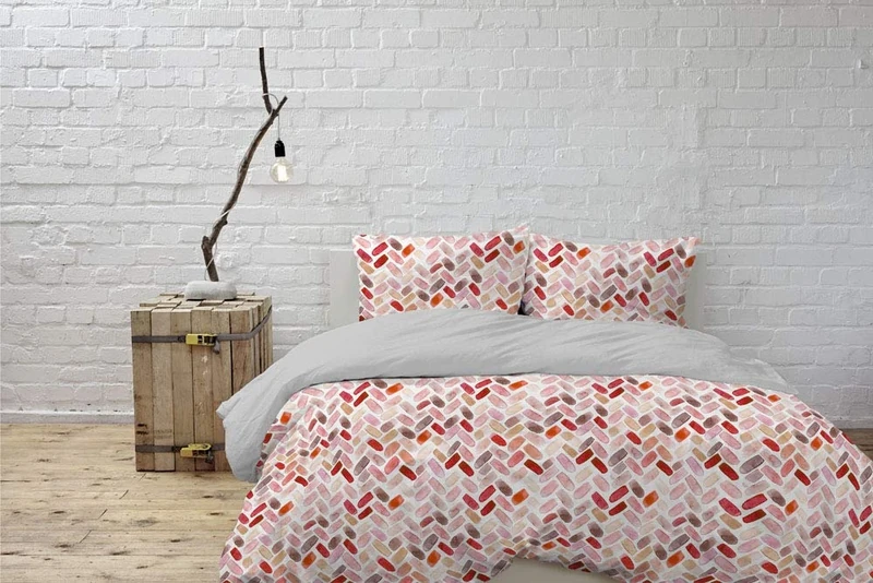 Italian Bed Linen “Watercolor” Duvet Cover Set, WT05, Double Places, 100% Cotton