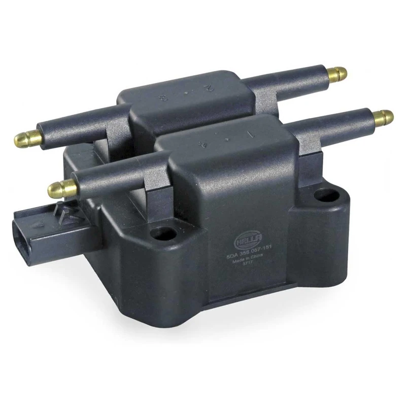 HELLA 5DA 358 057-151 Ignition Coil - 3-pin connector
