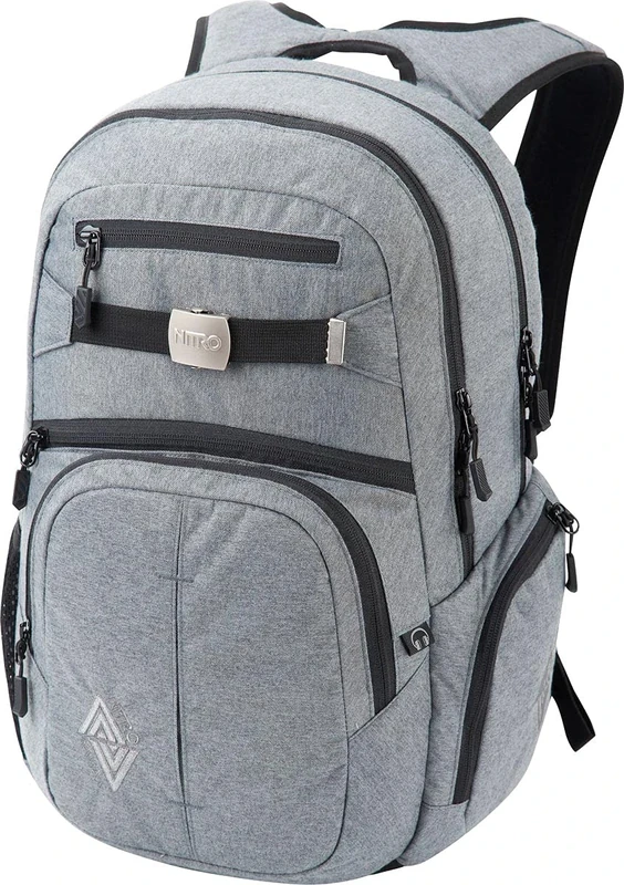 Nitro Snowboards Unisex-Erwachsene Hero Rucksack, Grau (Black Noise), 23x38x52 Centimeters