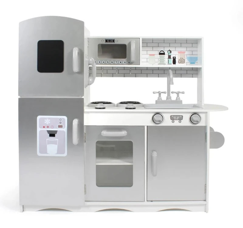 Bayer Chic 2000 303 30 Children's Kitchen, White-Silver, 91 x 30 x 87 cm