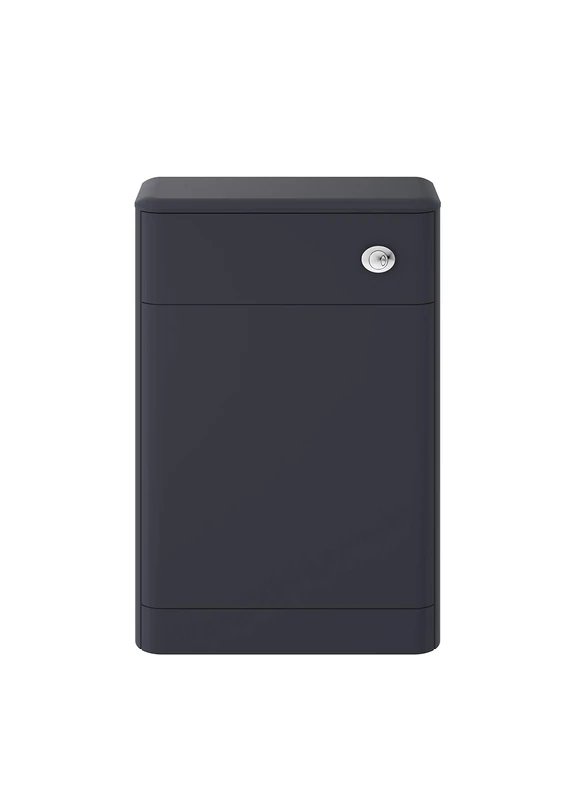 Hudson Reed CUR341 Solar ǀ Modern Bathroom Floor Standing WC Unit (Excludes WC Pan and Cistern), 800mm x 550mm x 200mm, Indigo Blue