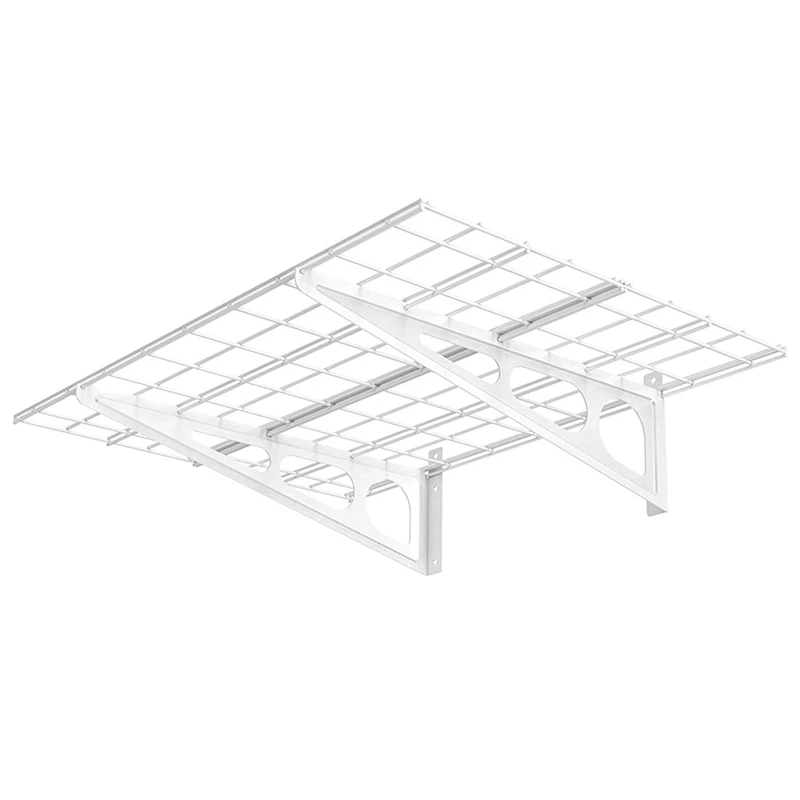 Ergosolid PG-24W - Garage shelf for heavy loads, white, max. 90kg