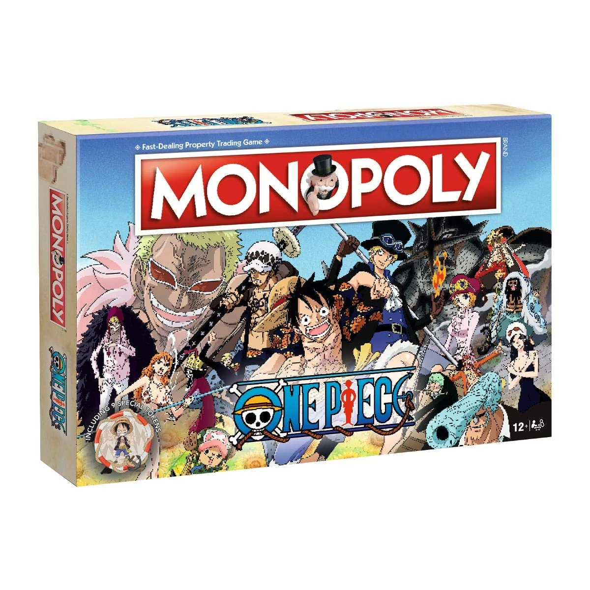Winning Moves One piece Monopoly Board Game, Tour Dressrosa and join The Straw Hat Crew and advance to Bellamy, Violet, or even Luffy, gift for anime fans aged 8 plus