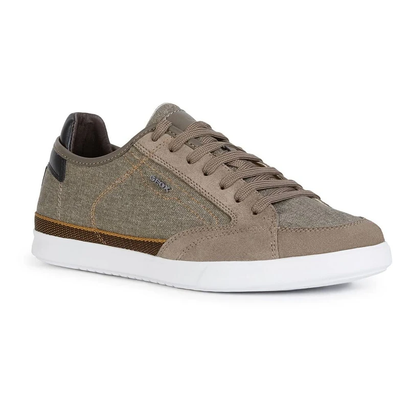 Geox Men's U Walee A Low-Top Sneakers, Taupe, 6 UK
