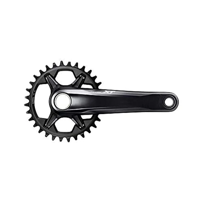 SHIMANO,Single,FCM81201EXX Deore XT FC-M8120 XT Crank set without ring, 12-speed, 55 mm chainline, 175 mm, Blue