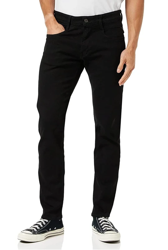 Replay Men's Anbass Slim Jeans, Black (Black 98), 34W 36L UK