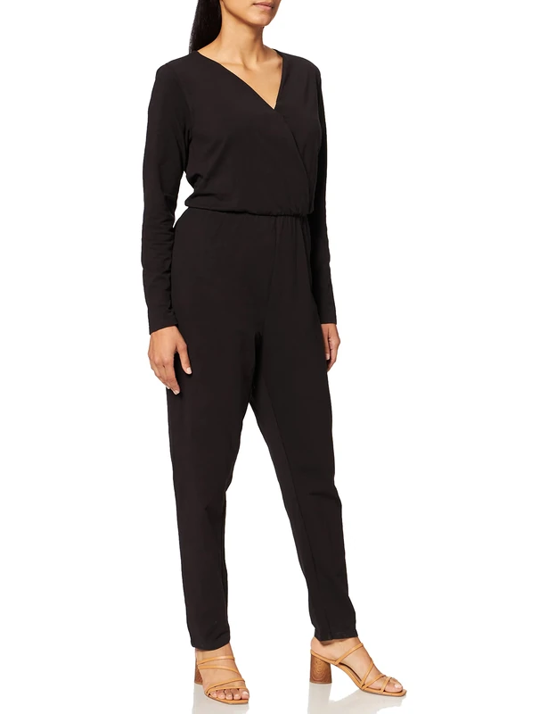 People Tree Women's Odette Jumpsuit, Black (Black Bk), 8 (Size:8) - Image 1