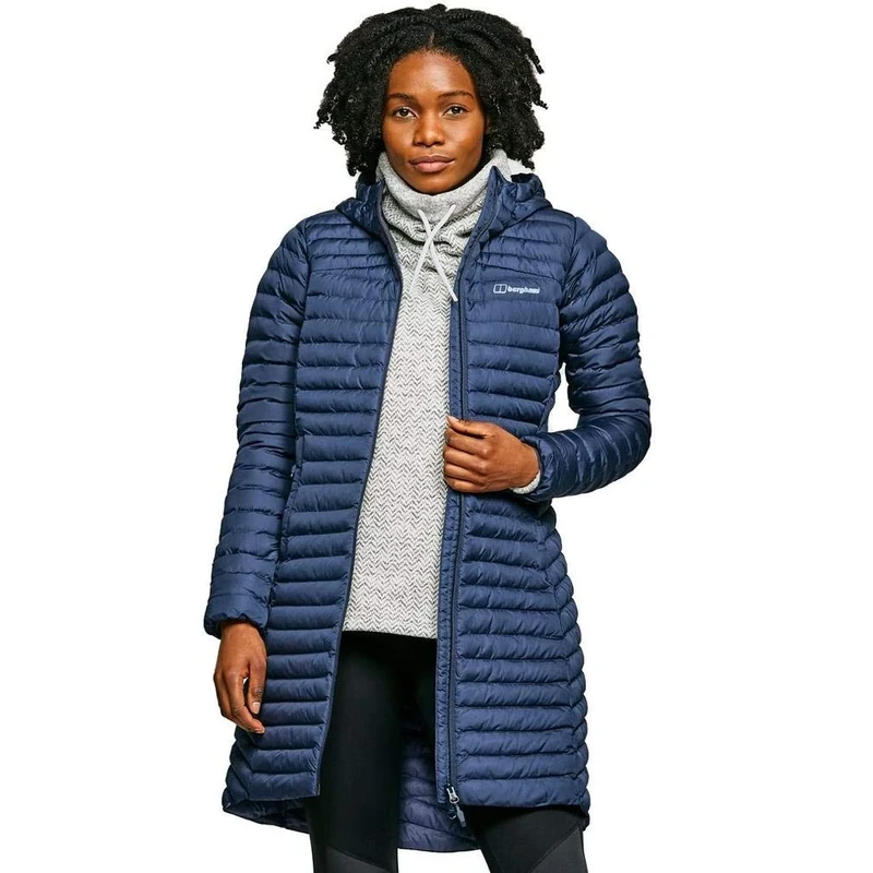 Berghaus Women's Nula Micro Insulated Jacket | Long Coat | Durable Design | Water Resistant, Dusk, 16