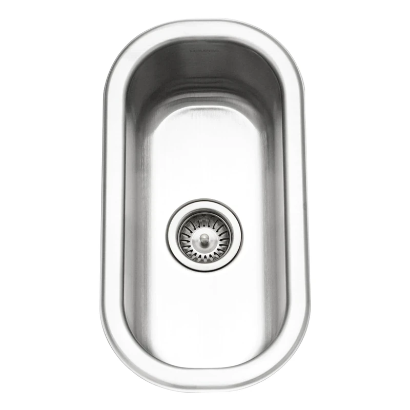 HOUZER CS-1105-C Club Bar Sink with Accessory Combo Pack, Stainless Steel