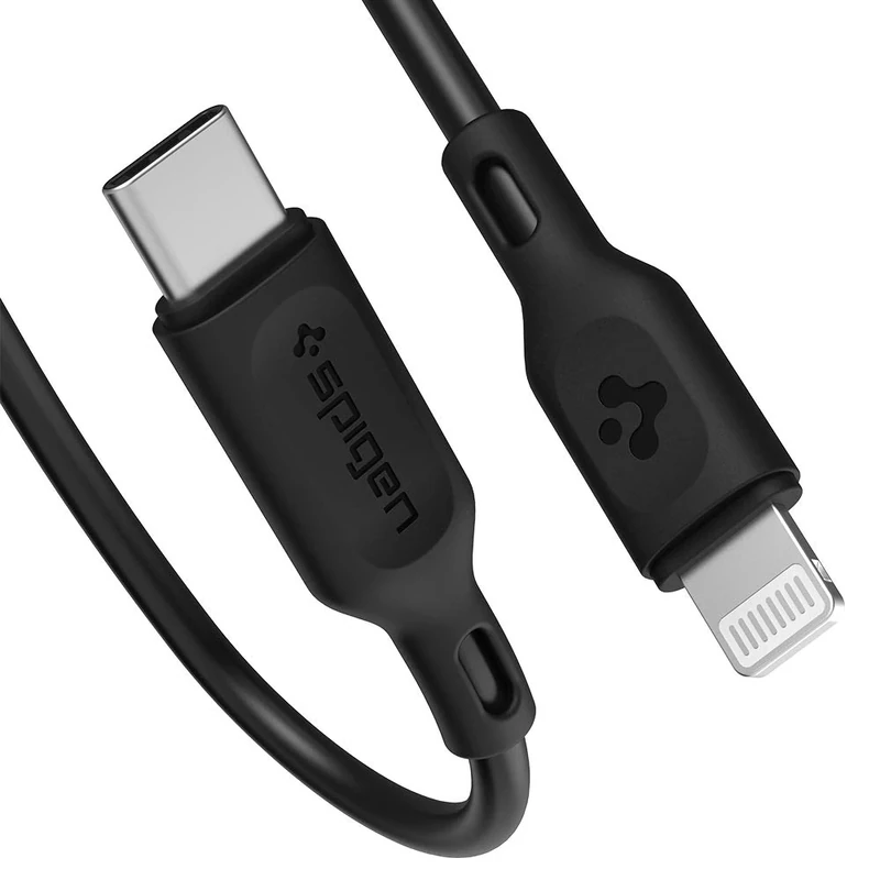 Spigen DuraSync USB C to Lightning Cable Apple MFi Certified Withstands 30,000 Bends Lifetime Durability PD Charger Fast Charging for iPhone 12 Pro Max Mini 11 SE 2020 X XS XR 8 Plus iPad Air AirPods