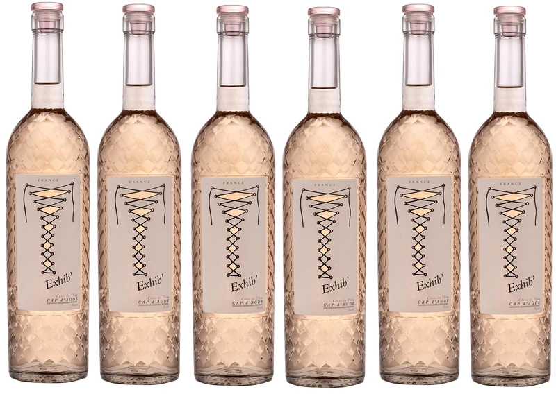 EXHIB - Rosé Wine, South of France - IGP Côtes de Thau Cap d'Agde (6 x 0,75L)