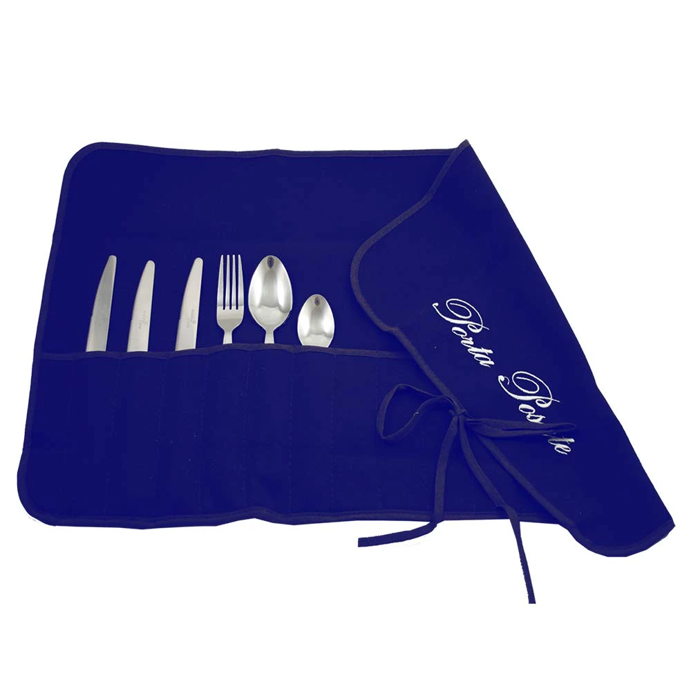 Magie di Casa Cutlery Holder Cloth, Blue, UNIQUE