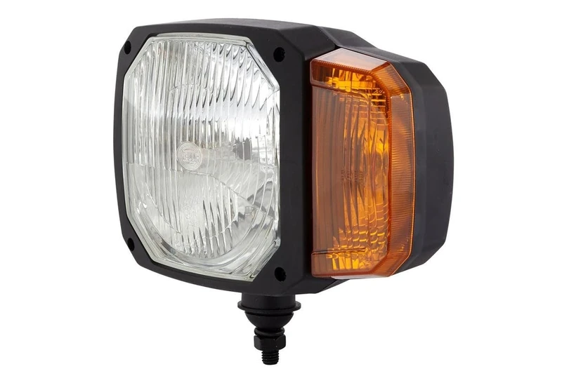 HELLA 1EA 328 450-411 Halogen-Headlight - 12V - Fitting - Lens Colour: Yellow - Plug: DEUTSCH plug - Left Front - Image 1