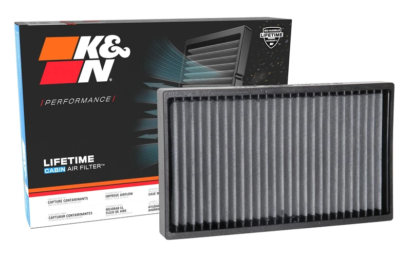 K&N LIFETIME Cabin Air Filter: Premium, Washable, Clean Air for your Cabin: Compatible with 2014-2024 Maserati: Ghibli, Levante, Quarttroporte, VF2067