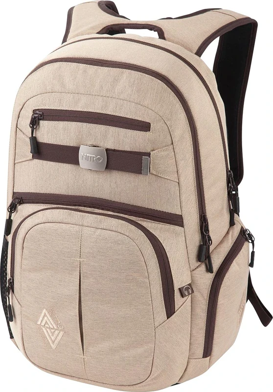 Nitro Snowboards Unisex-Erwachsene Hero Rucksack, Beige (Almond), 23x38x52 Centimeters