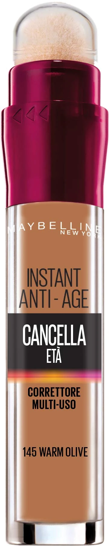 Maybelline New York Le Portal d'Summer Liquid Corrector with Goji and Haloxyl Berries, Covers Glasses and Small Roughs, 145 Warm Olive, 5 ml