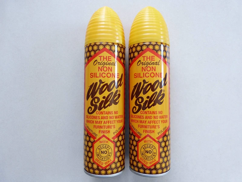 Wood Silk Non Silicone Furniture Polish with Bees Wax, Duo - 2 x 250ml = 500ml - Image 1