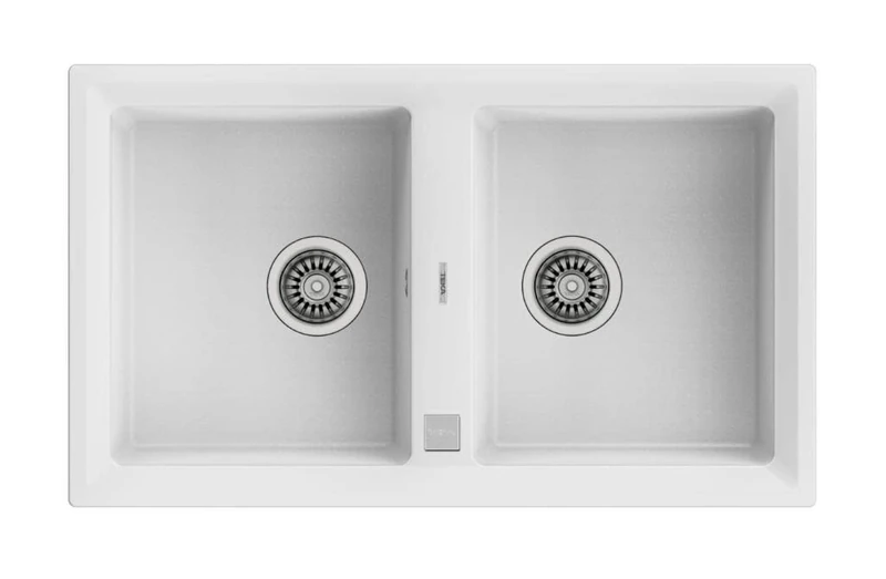 Fregadero TEKA 115260012 Stone 90 B-TG 2C V.AUTO Blanco - Image 1