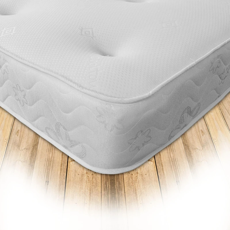 Starlight Beds Galaxy Double Mattress – Sprung Hand Tufted Double Memory Foam Mattress, 20cm Deep, White (135x190cm / 4ft6 x 6ft3)