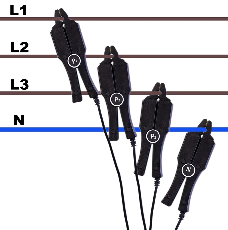 PeakTech P 4145-5A 5A Current Clamp, Measuring Adapter, Probe with BNC Connector, Suitable for Oscilloscope or Mains Analysis