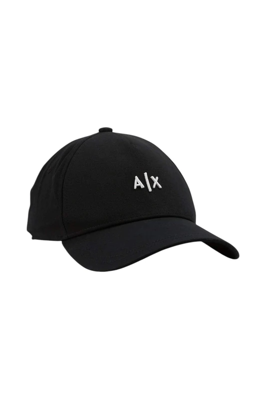 Armani Exchange Men's Hat Baseball Cap, Black (Nero/Bianco-Black/White 00121), One (Size: TU) - Image 1