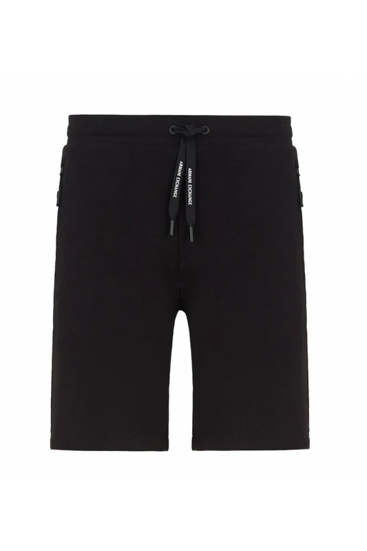 Armani Exchange Men's French Terry Short, Black (Black 1200), 28 (Size: XX-Large)