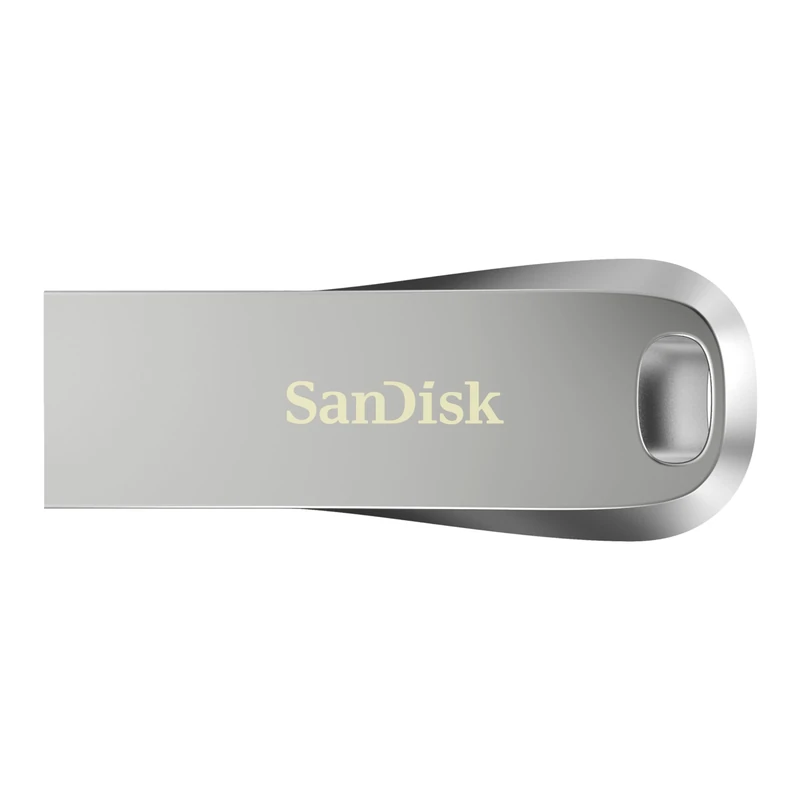 SanDisk 64GB Ultra Luxe Type A Flash Drive, USB stick, Memory stick USB 3.2 Gen 1 + USB 3.0 capable, up to 150 MB/s read speeds, Password protection, RescuePRO Deluxe recovery software, Metal, Silver