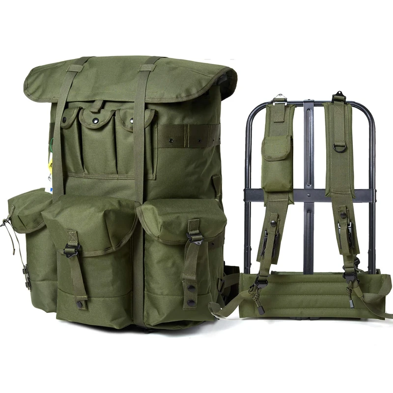 MT Military Surplus Large Alice Pack Army Survival Combat Backpack ALICE Rucksack Bergen Olive Drab