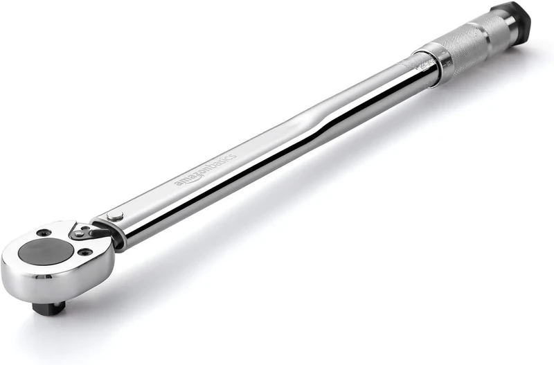 Amazon Basics 1/2 Inch Drive Click Heavy-Duty Torque Wrench, 25-250 ft.-lb, 33.9-338.9 Nm