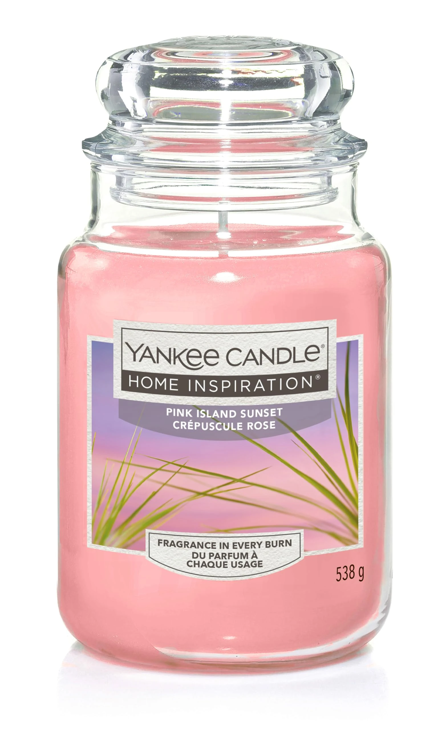 Yankee Candle Island Sunset Tropical Fruits and Citrus Paradise Scent, Soothing Breeze of Island Sunset - Large
