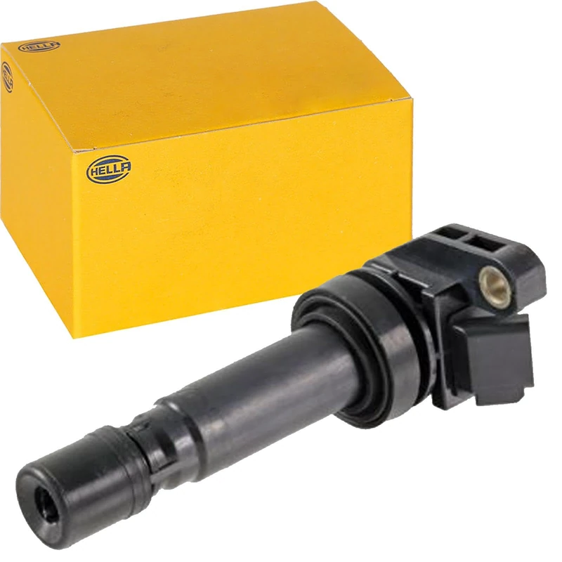 HELLA 5DA 358 057-331 Ignition Coil - 12V - 3-pin connector - Flush-Fitting Pencil Ignition Coils - Bolted