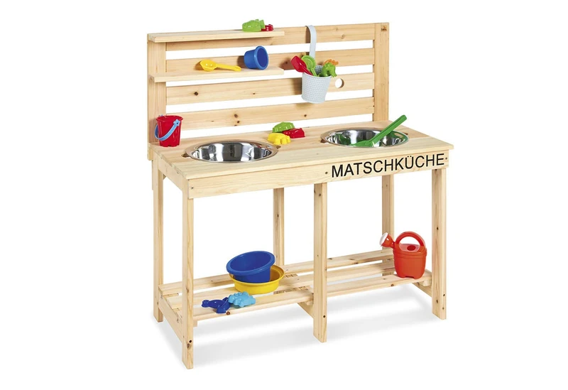 Pinolino Paul 221011 Wooden Mud Kitchen - Solid Fir Wood - Image 1