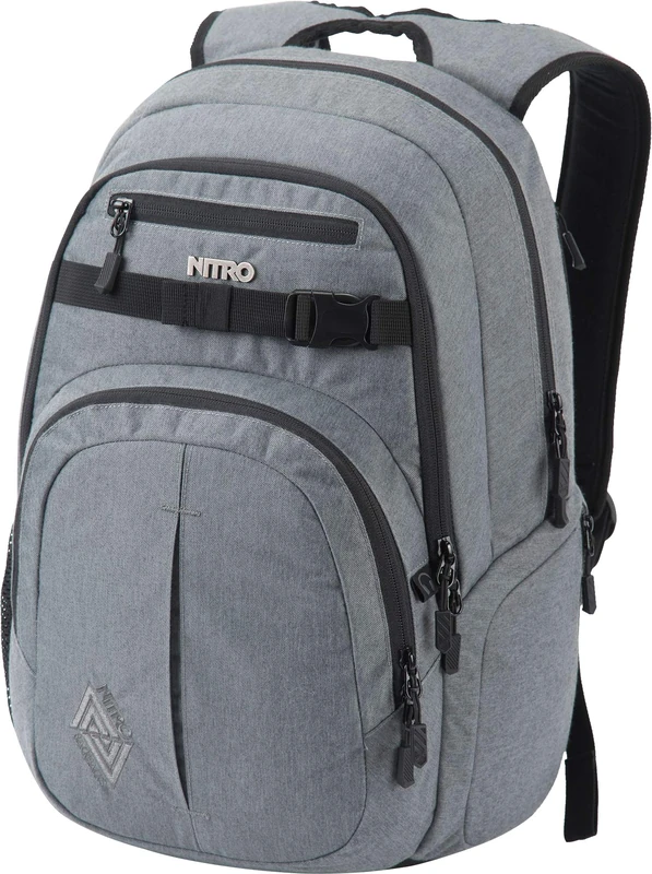 Nitro Chase Rucksack, Schulrucksack mit Organizer, Schoolbag, Daypack mit 17 Zoll Laptopfach, BLACK NOISE - Image 1