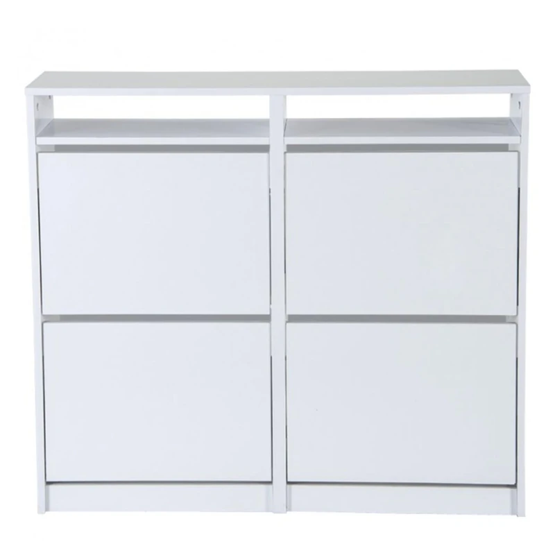 Topkit | Tamesis 54AB Shoe Cabinet | Dimensions 96 x 107 x 25 cm | Shoe Cabinet | Shoe Cabinet with 4 Hinged Doors | White